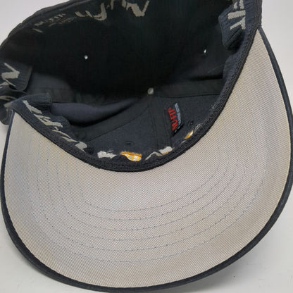 KC Caps Baseball Cap Black M CRA Towing Recovery Kearny NJ Fitted Hat Stretch