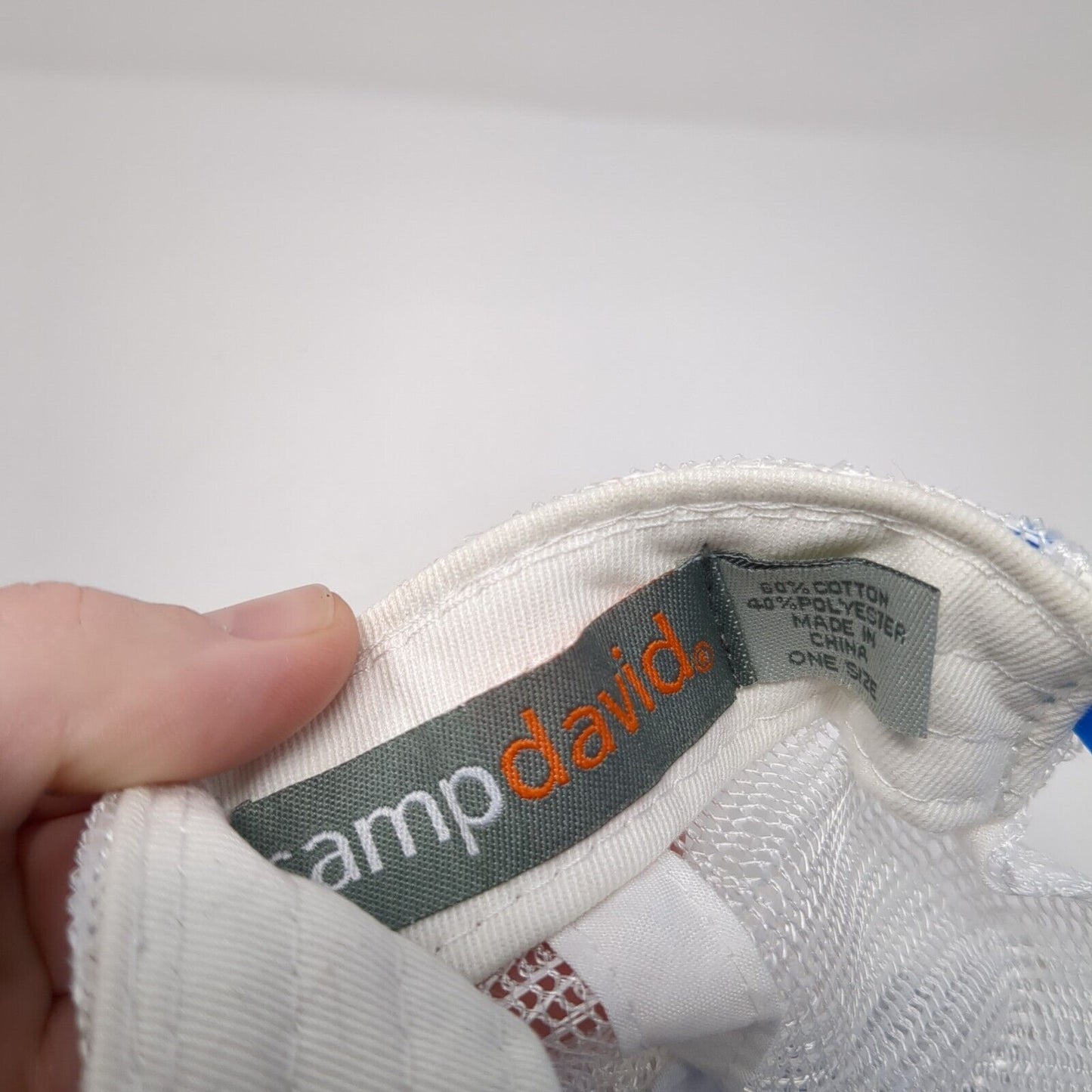 Brighton UT Snapback Trucker Hat Blue OS Adjustable Mesh Back W/Tags Camp David