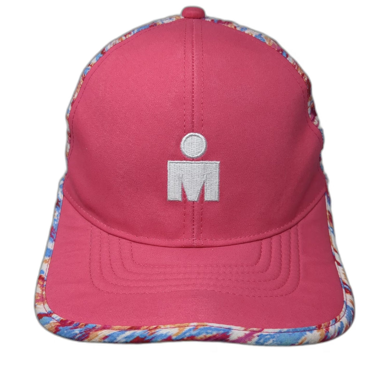 Boco Gear Ironman Pink Baseball Cap One Size Perforated M-Dot Running Hat
