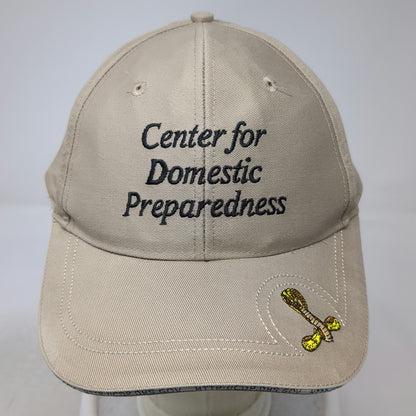 NLM Center for Domestic Preparedness Hat Beige Baseball Cap One Size Logo