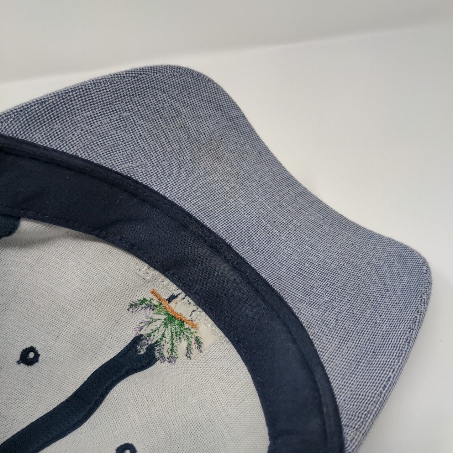 Purple Sage Slideback Hat Blue One Size Adjustable Embroidered Town Talk Cotton