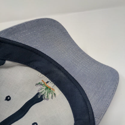 Purple Sage Slideback Hat Blue One Size Adjustable Embroidered Town Talk Cotton
