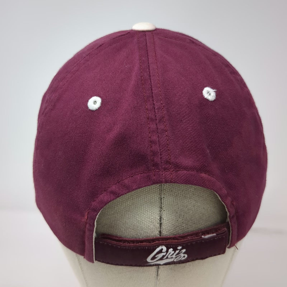 Adidas Montana Grizzlies NCAA Red One Size Cap Strapback Hat Griz UM Logo