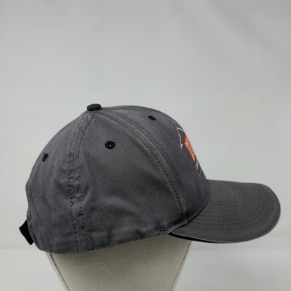 FLYNN Construction Inc. Strapback Hat Gray OS Adjustable Embroidered Cotton
