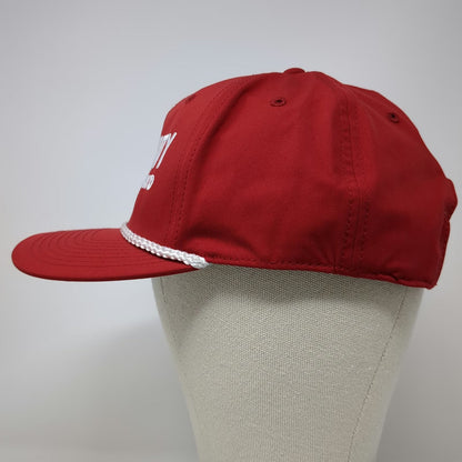 Richardson 5 Panel Red One Size Community Brand Coffee Rope Snapback Hat 1919