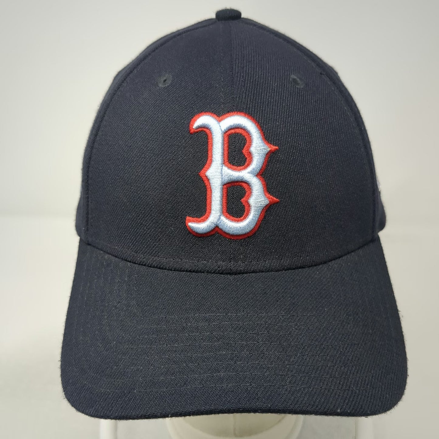 Boston Red Sox MLB New Era Baseball Cap Blue L 39THIRTY Stretch Fit Ribbon Hat