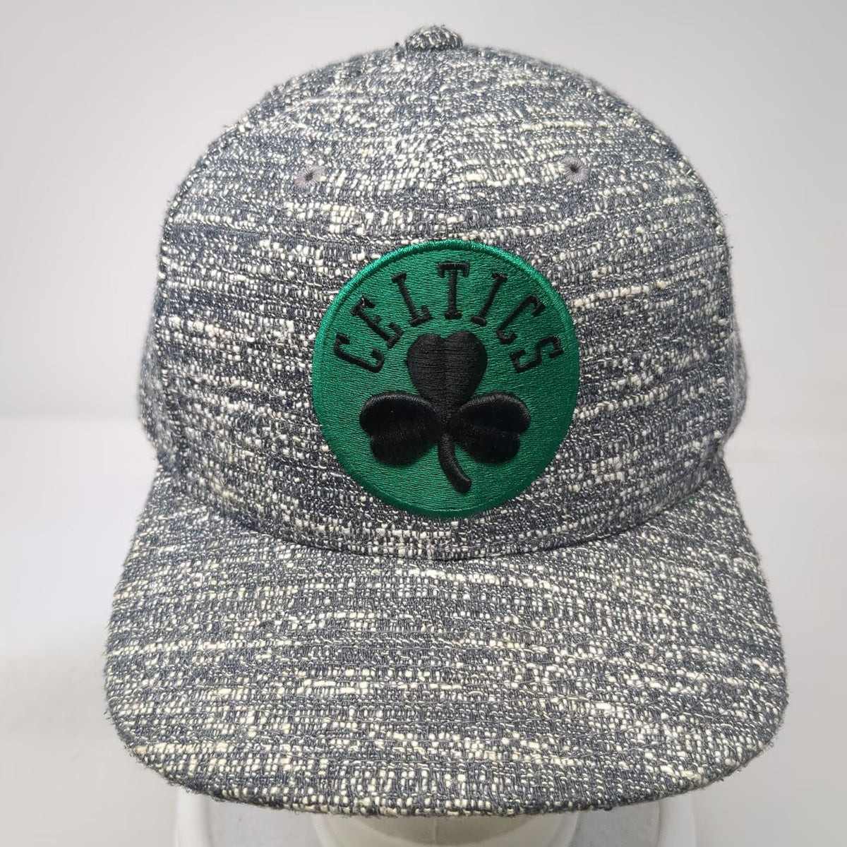 Mitchell & Ness Boston Celtics NBA Snapback Gray Green Black One Size Tweed Hat