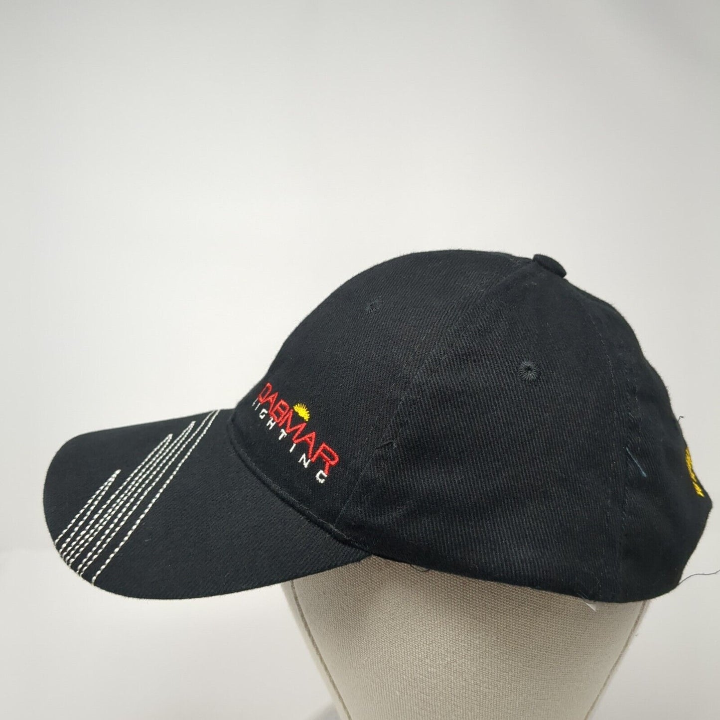 Dabmar Lighting Strapback Hat Black One Size Adjustable Embroidered