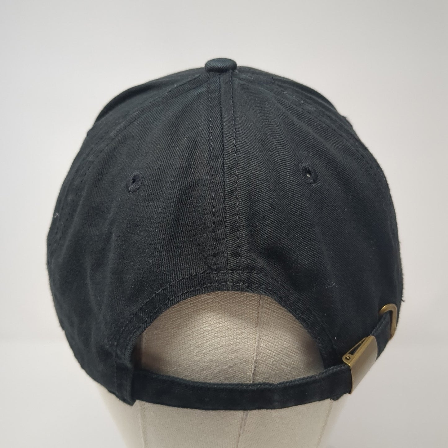 Star Slideback Baseball Cap Black One Size Adjustable Distressed Royal Plush