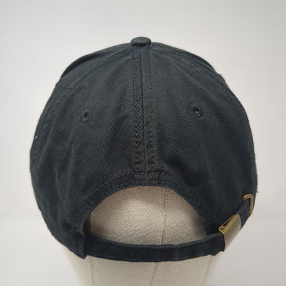 Star Slideback Baseball Cap Black One Size Adjustable Distressed Royal Plush