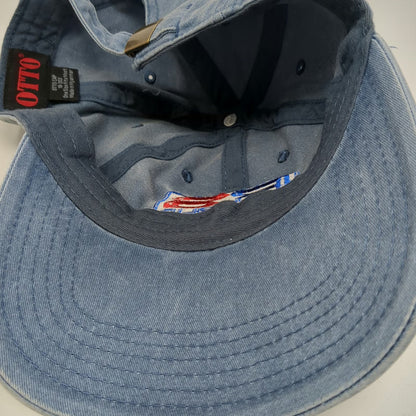 Otto Baseball Cap Blue One Size Republic Storage Patch Slideback Cotton Hat