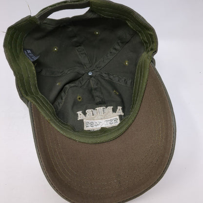 Aruba One Happy Island Est. 1499 Strapback Hat Green One Size Adjustable Cotton