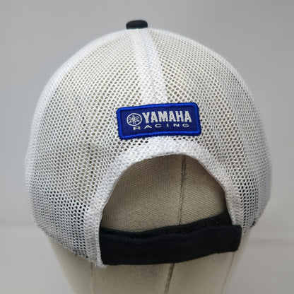 Yamaha Baseball Cap Black One Size Racing Patch Mesh Back Strapback Motors Hat