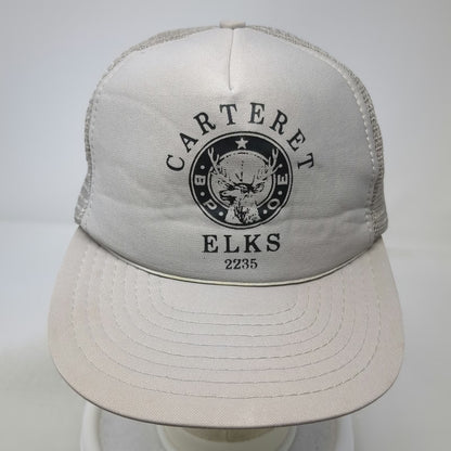 Kenda Trucker Hat Gray One Size Carteret Elks 2235 BPOE Mesh Snapback Foam Front