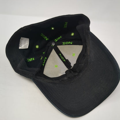 ION Electric Ice Augers Fitted Baseball Cap Black Large Lightweight Embroidered