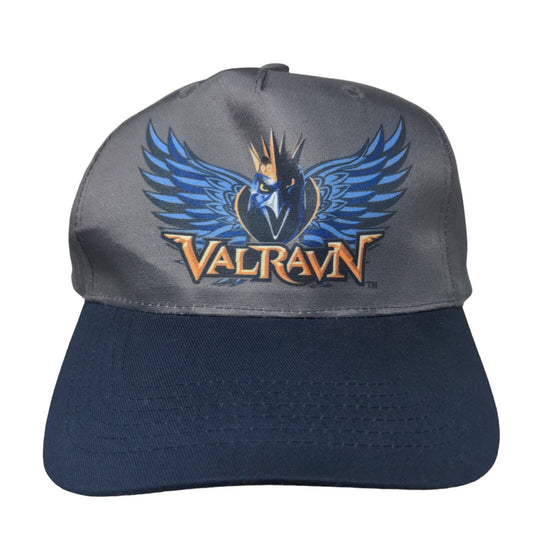 Bozkee Men's Strapback Hat Gray OSFM Cedar Point Valravn Rollercoaster Logo