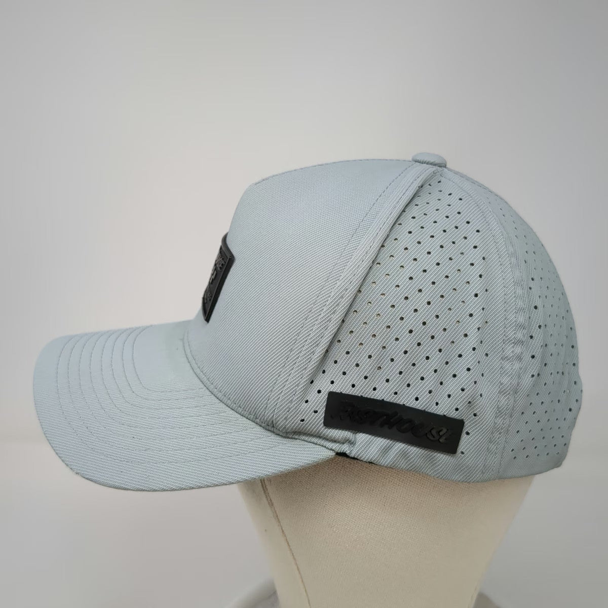 Fasthouse 5 Panel Gray Hat One Size Perforated Snapback Purveyor of Good Times