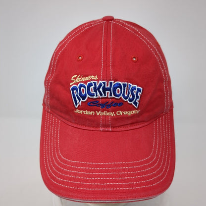 Skinners Rockhouse Coffee Strapback Hat Red M/L Adjustable 6 Panel Richardson