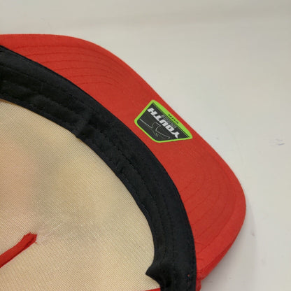 Pokemon Boy's Snapback Hat Red OSFM Embroidered Spell Out Logo Poke Ball