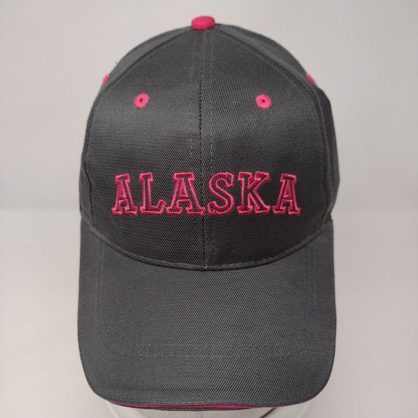 Alaska Strapback Hat Gray OSFA Adjustable Embroidered W/Tags Arctic Gear