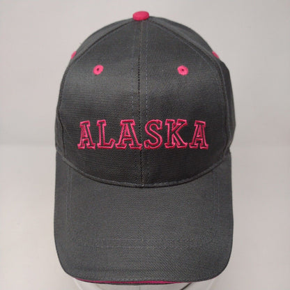 Alaska Strapback Hat Gray OSFA Adjustable Embroidered W/Tags Arctic Gear