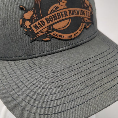 Richardson Trucker Hat Gray One Size Mad Bomber Brewing Co Hayden Idaho Mesh