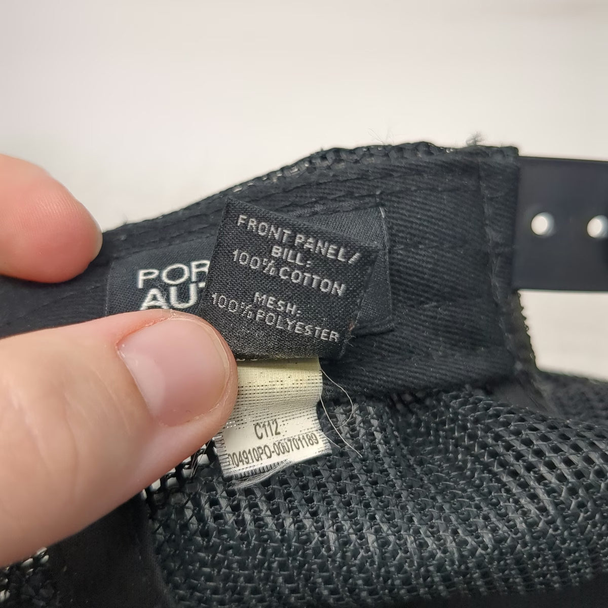 Port Authority Trucker Hat Black One Size Taylor Shellfish Farms Heron Mesh