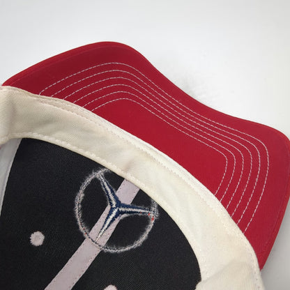 '47 Mercedes Benz Red White Mesh Back Strapback Baseball Cap Hat One Size