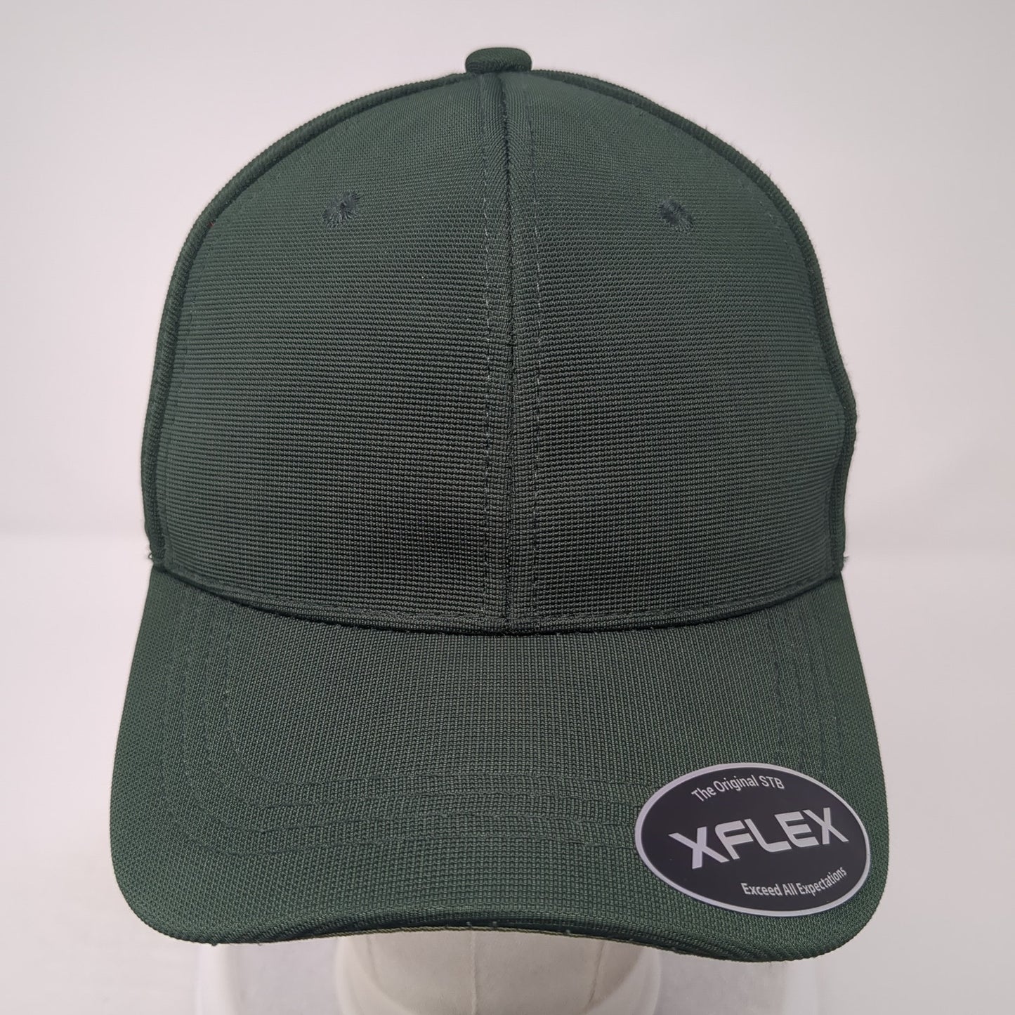 Original STB Fitted Hat Green Large Xflex Stretch Solid 6 Panel Blank