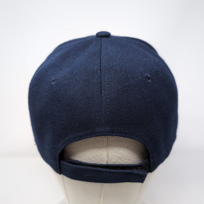 Bowman Reunion 2024 Strapback Hat Blue One Size Adjustable Vented Holes 6 Panel