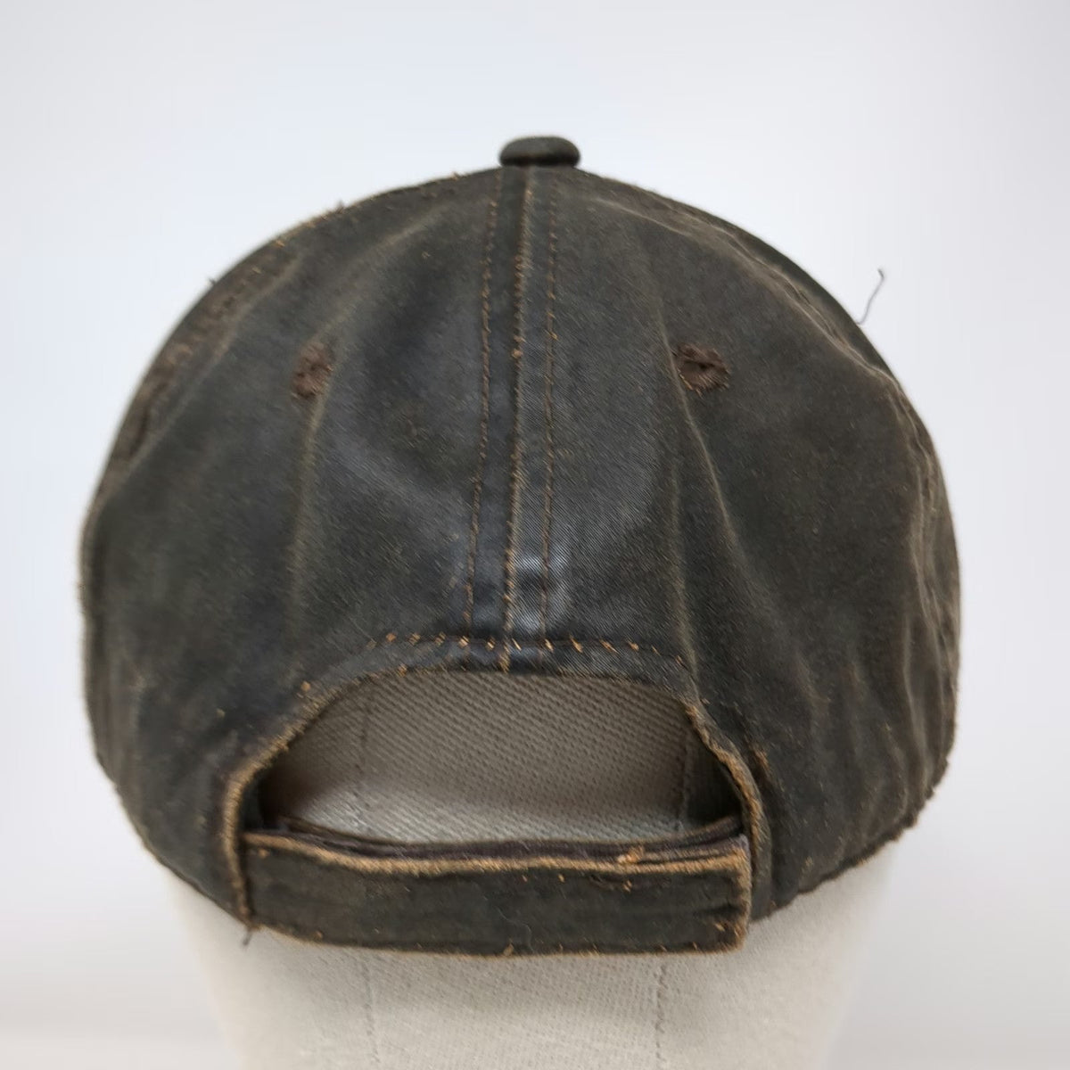 Signatures Baseball Cap Brown One Size Contrast Heavy Stitch Strapback Solid hat