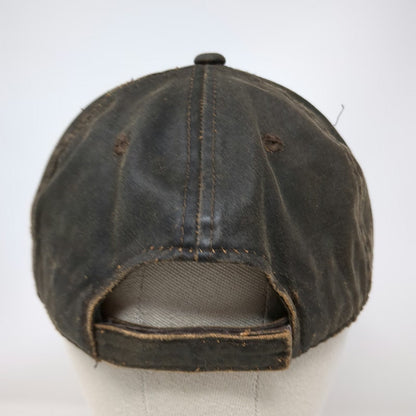 Signatures Baseball Cap Brown One Size Contrast Heavy Stitch Strapback Solid hat