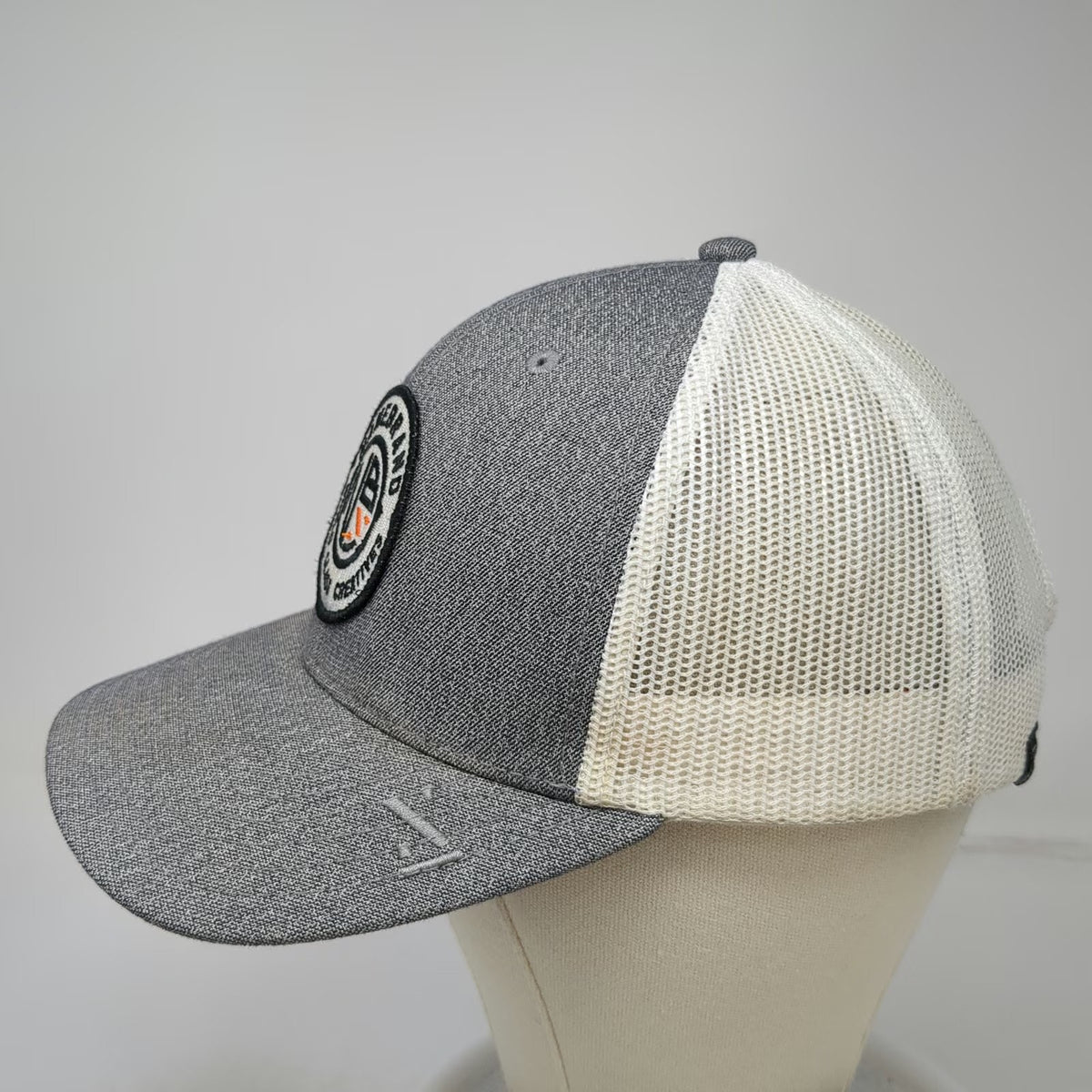NAMEBRAND Trucker Hat Gray White One Size Mesh Snapback World Class Creatives