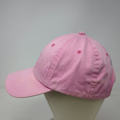 Polo Ralph Lauren Baseball Cap Pink Blue One Size Logo Cotton Slideback Hat
