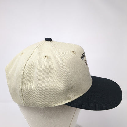 Grouse Ridge 2002 Snapback Hat Tan OS Adjustable Embroidered 6 Panel Otto Cap