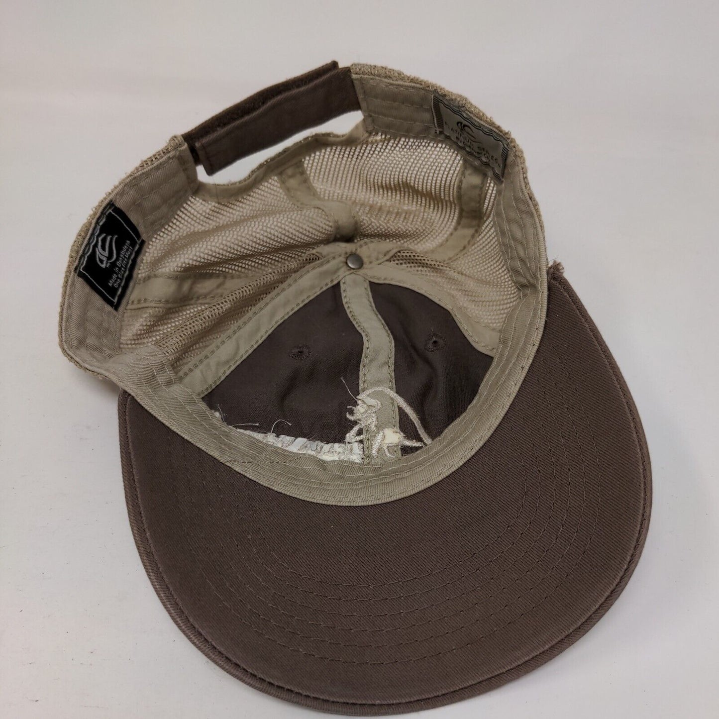 Delta Wings & Whitetails Strapback Mesh Back Trucker Hat Brown OSFM