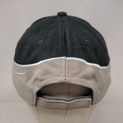 Army Strapback Hat Black OSFA Embroidered Vent Holes Colorblock HG