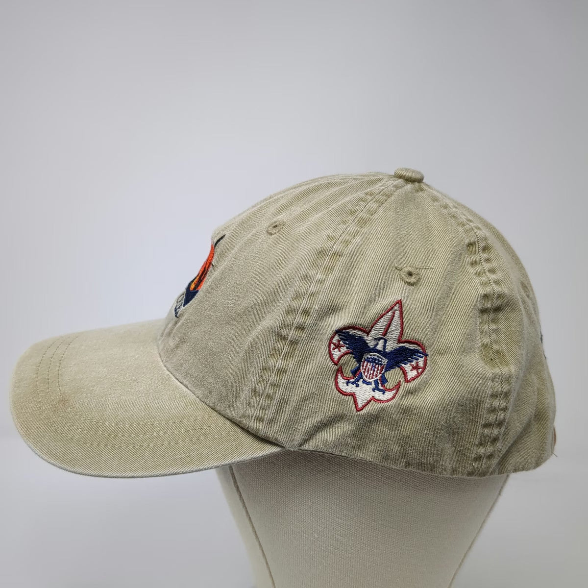 Ahead Baseball Cap Beige One Size Virginia Boy Scouts 2002 Bay Creek Leather Hat