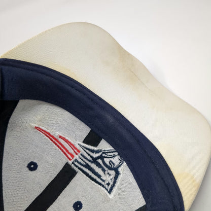 New England Patriots NFL Team Apparel Blue OSFM Cap Cotton Strapback Embroidered
