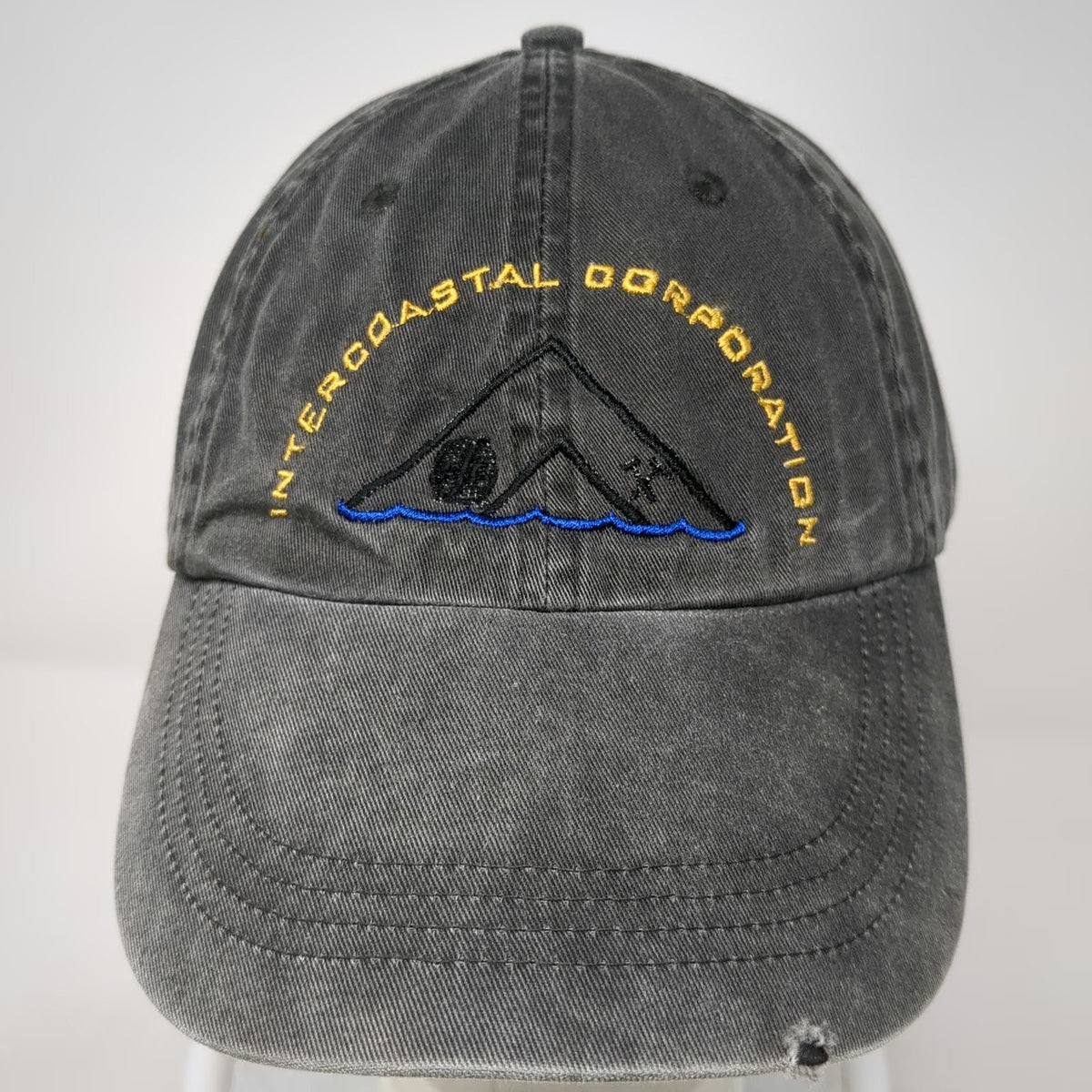 Anvil Baseball Cap Gray One Size Intercoastal Corporation Embroidered Cotton Hat
