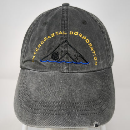 Anvil Baseball Cap Gray One Size Intercoastal Corporation Embroidered Cotton Hat