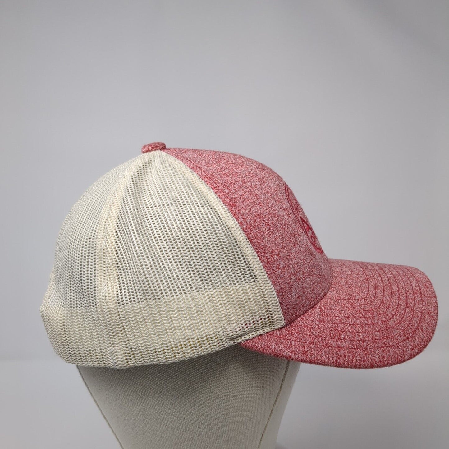 AFS Driver Snapback Trucker Hat Red Small Mesh Back Richardson Outdoor