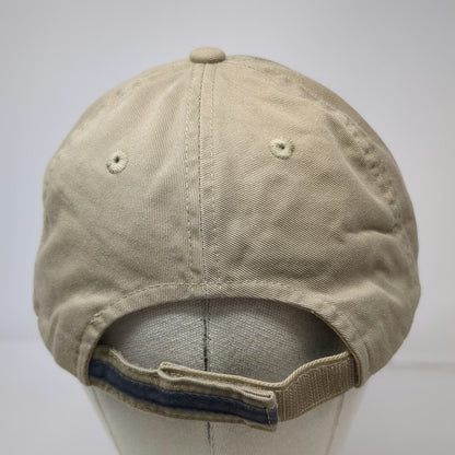 Port Authority Baseball Cap Beige One Size Glanbia Embroidered Logo Blue Hat