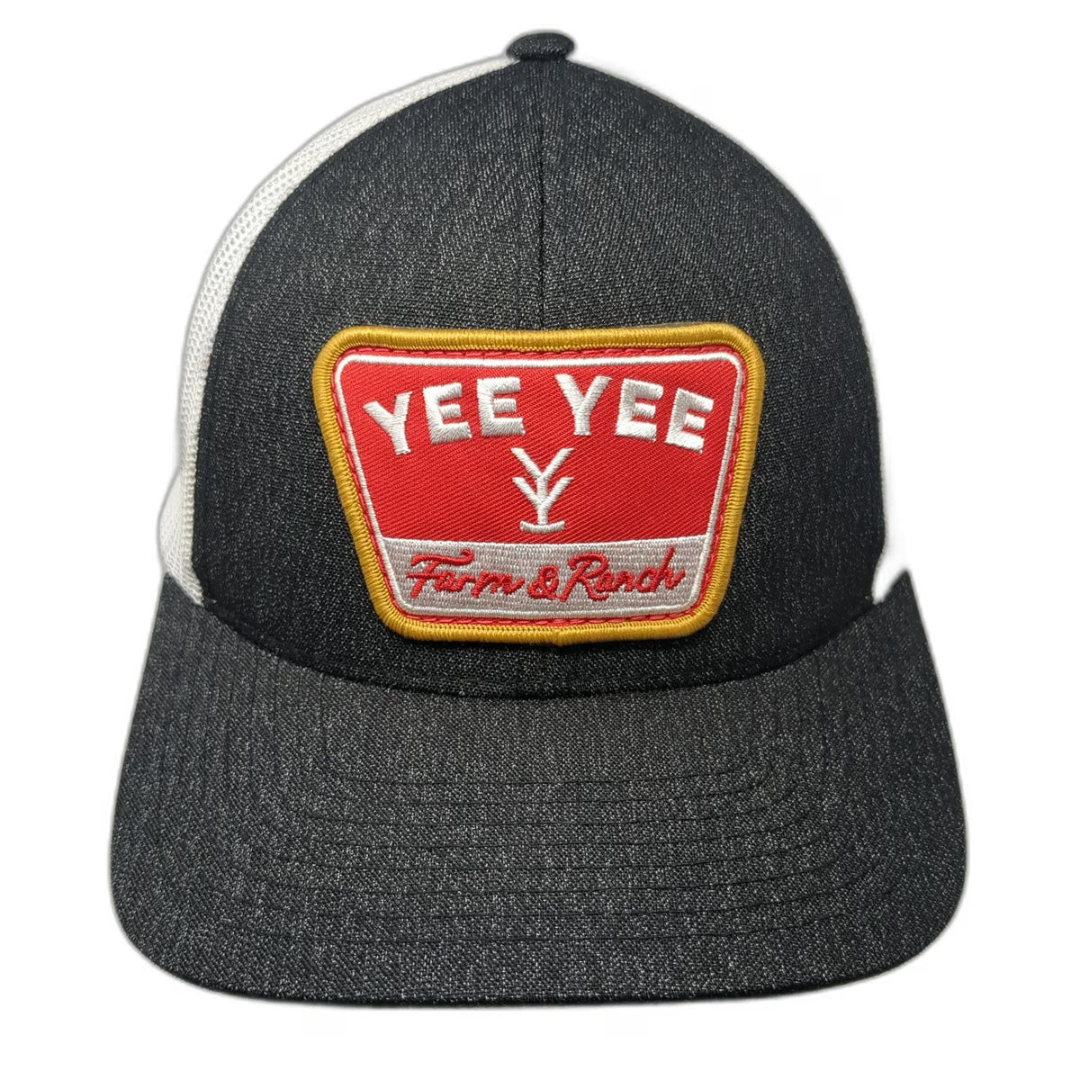 Pacific Headwear Trucker Hat Black One Size Yee Yee Farm & Ranch Mesh Snapback