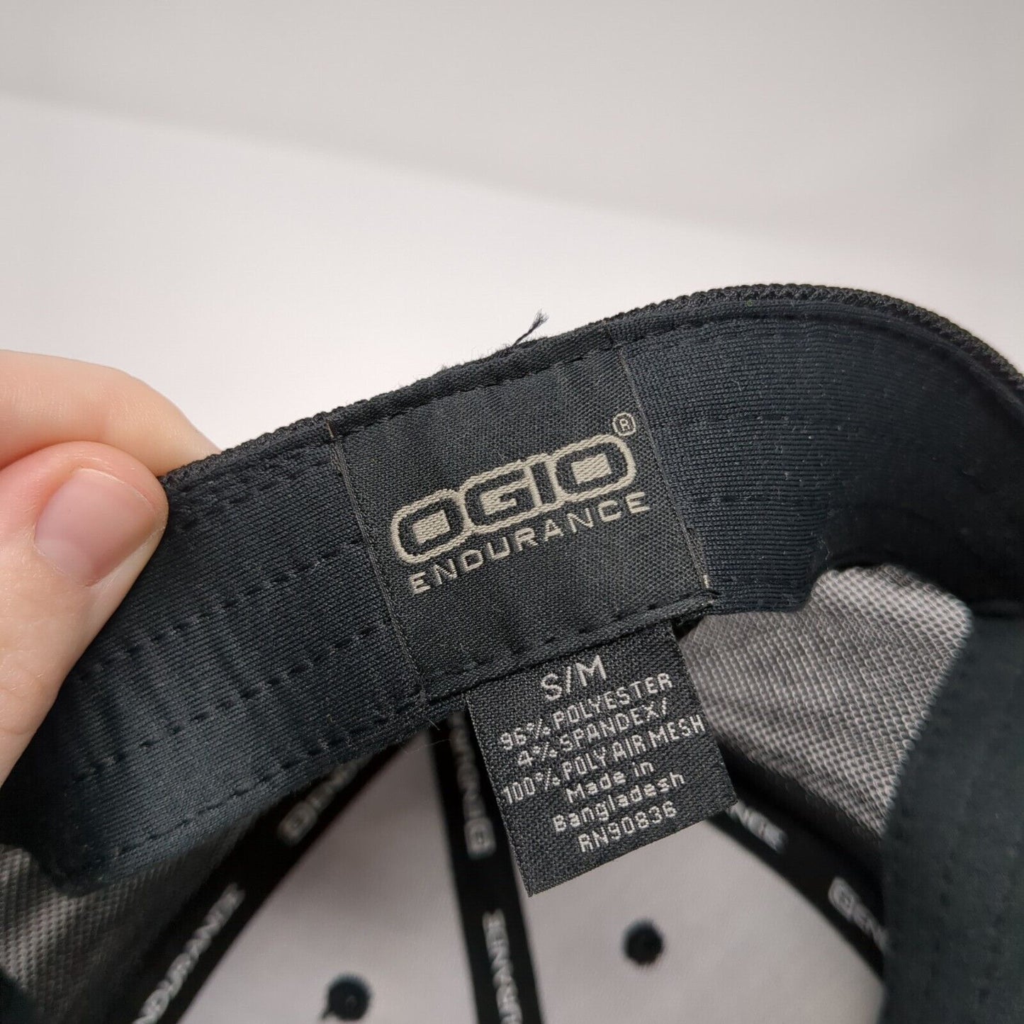 L&L Mechanical Inc. Patch Fitted Mesh Back Trucker Hat Black S/M Ogio