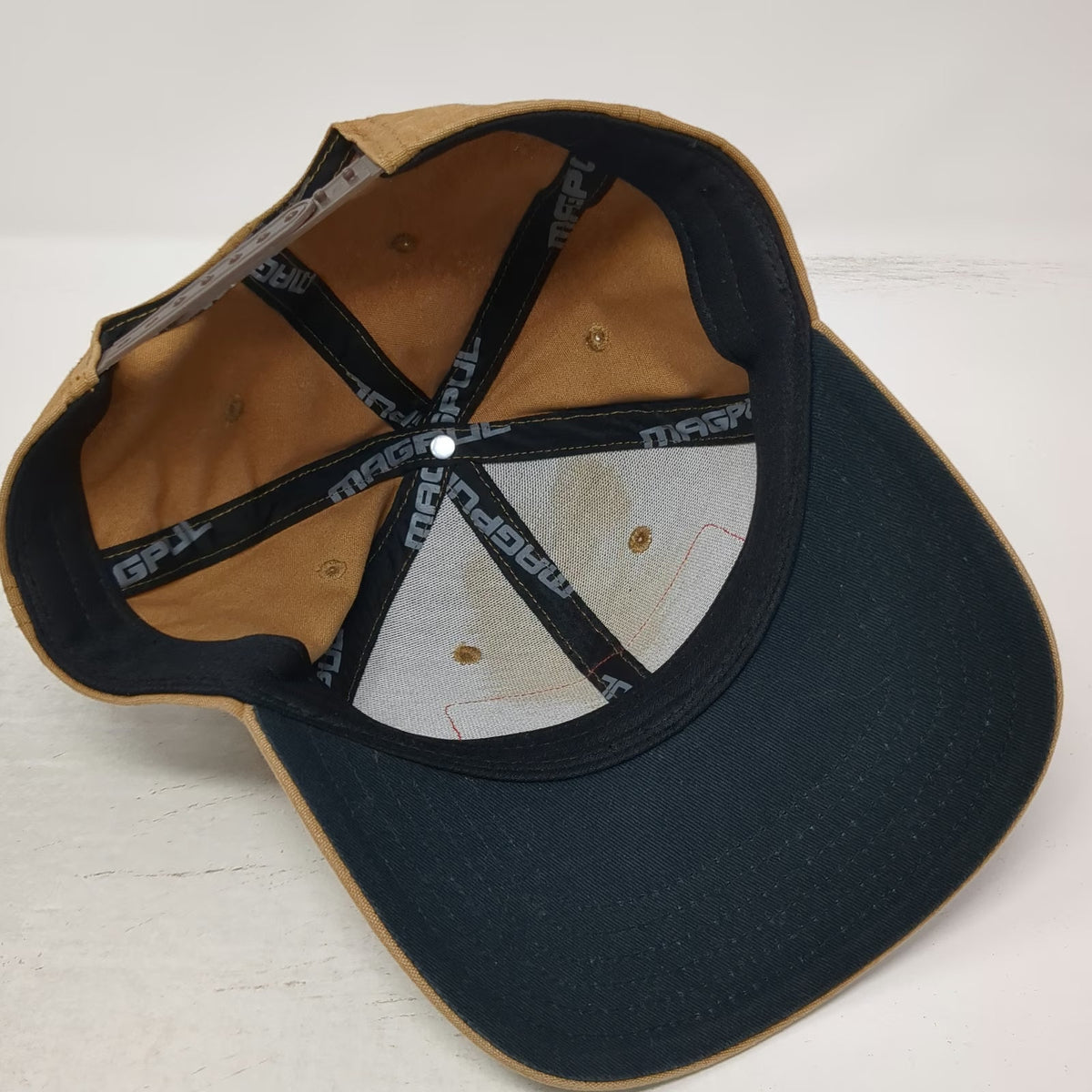 Magpul Snapback Brown Hat One Size Script Patch IND Logo Canvas Twill 6 Panel