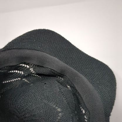 Unbranded Beanie Hat Black One Size Stretch Lightweight Hand Knitted Blank