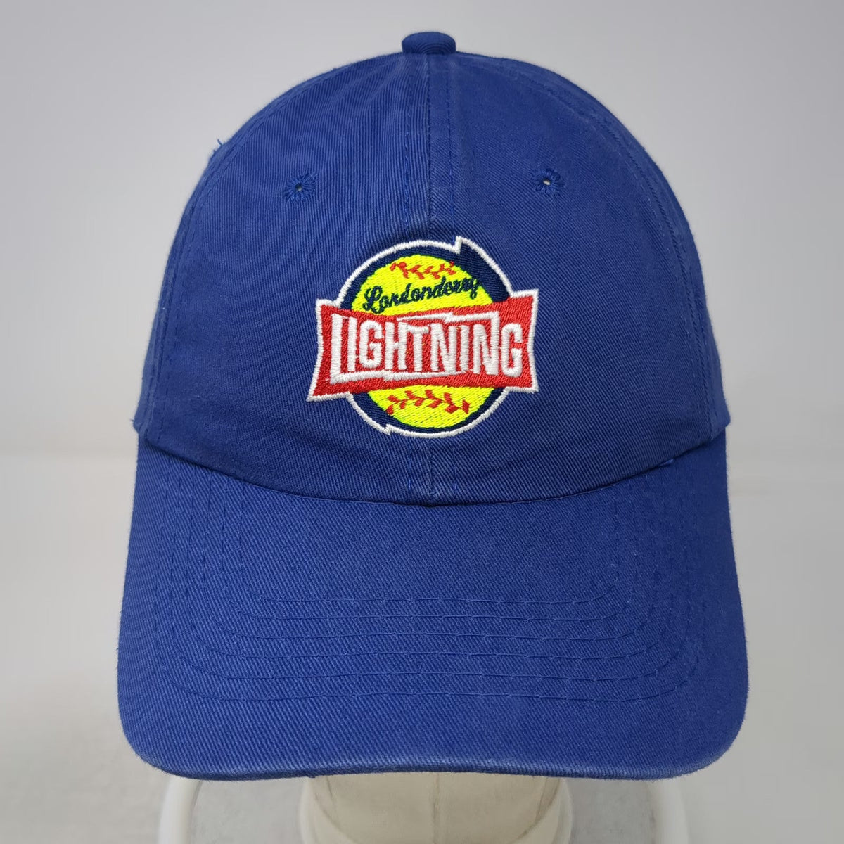 Outdoor Cap Baseball Cap Blue One Size Londonderry Lightning Softball Sports hat