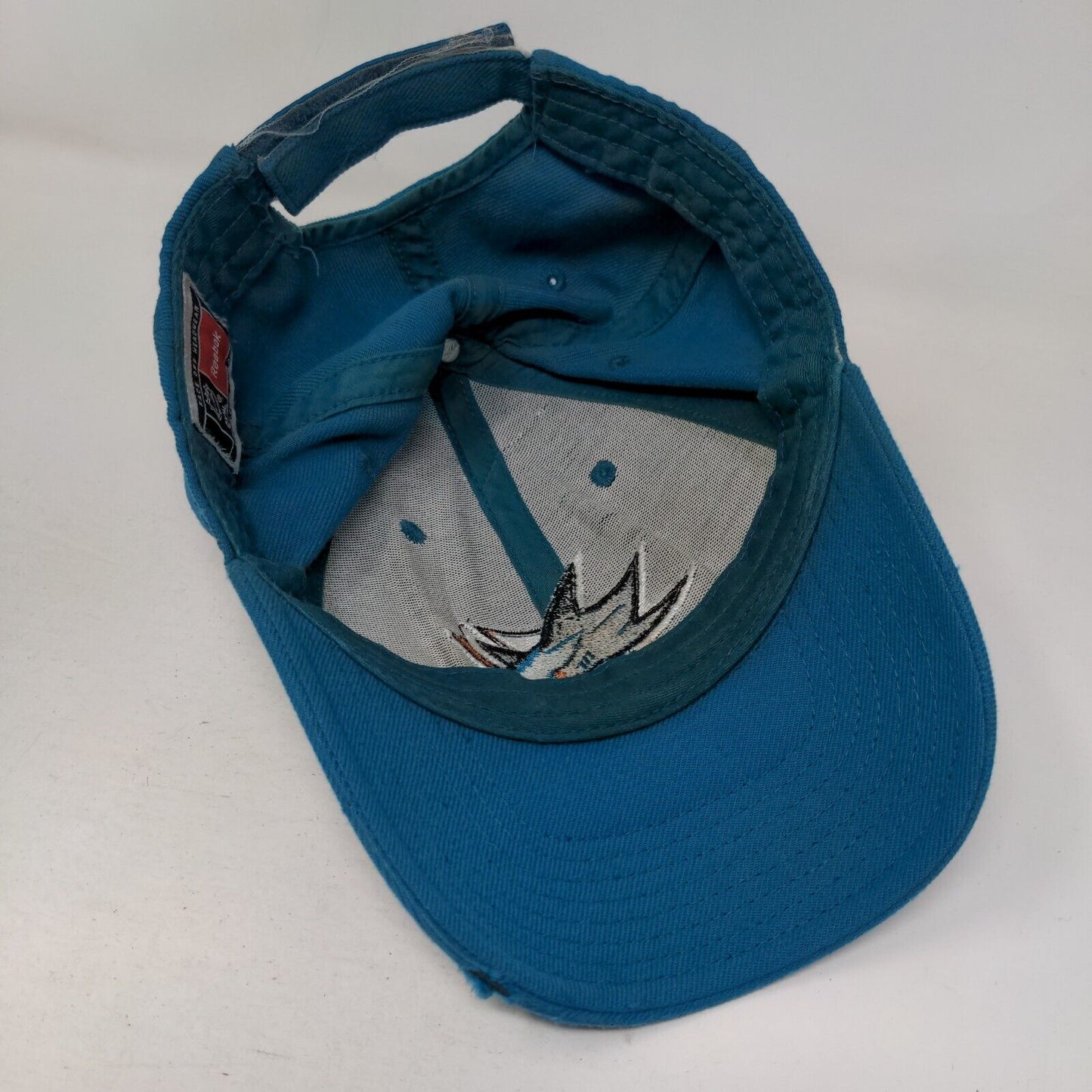 Reebok NHL Strapback Hat Blue OSFA San Jose Sharks Embroidered Logo