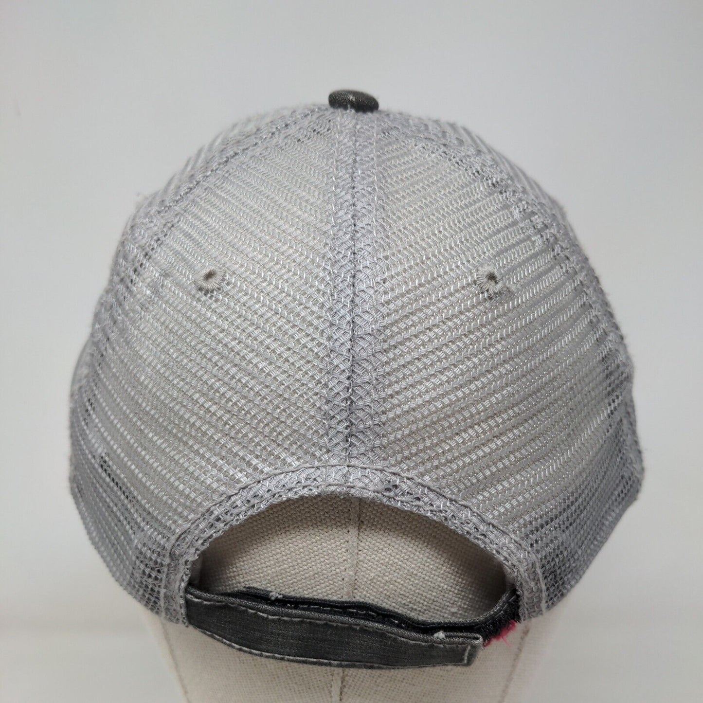 Softball Mom Strapback Mesh Back Trucker Hat Gray OSFA Colorblock HG